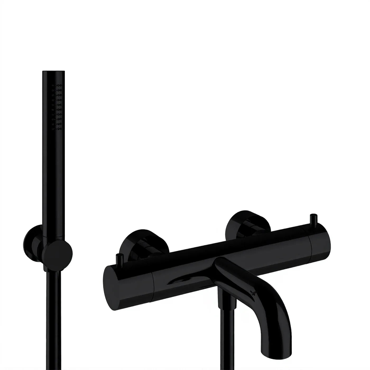Mitigeur thermostatique bain douche mural - Treemme Up+ - IT 6B01 CC UP ZZ - Noir opaque (NN)
