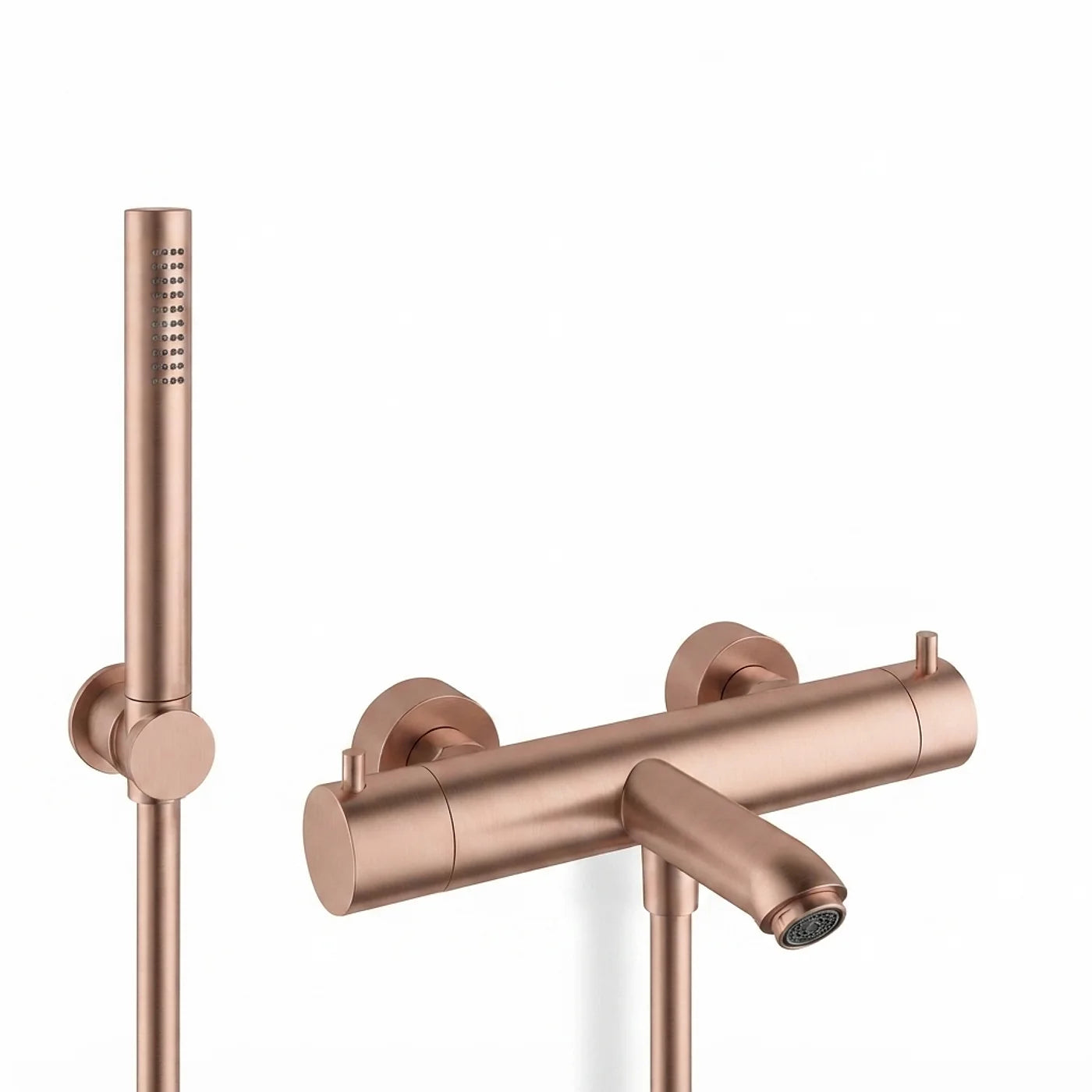 Mitigeur thermostatique bain douche mural - Treemme Up+ - IT 6B01 CC UP ZZ - Or rose brossé (SZ)
