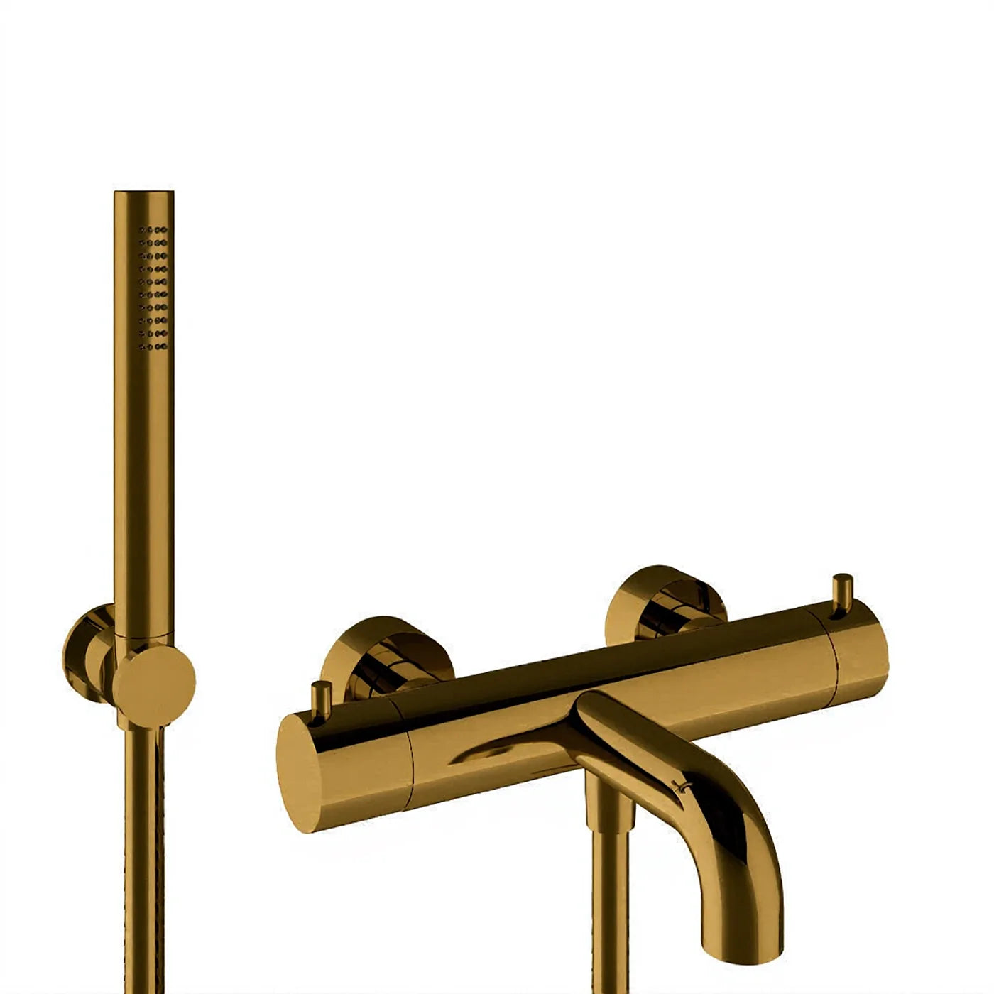 Mitigeur thermostatique bain douche mural - Treemme Up+ - IT 6B01 CC UP ZZ - Bronze brossé (US)