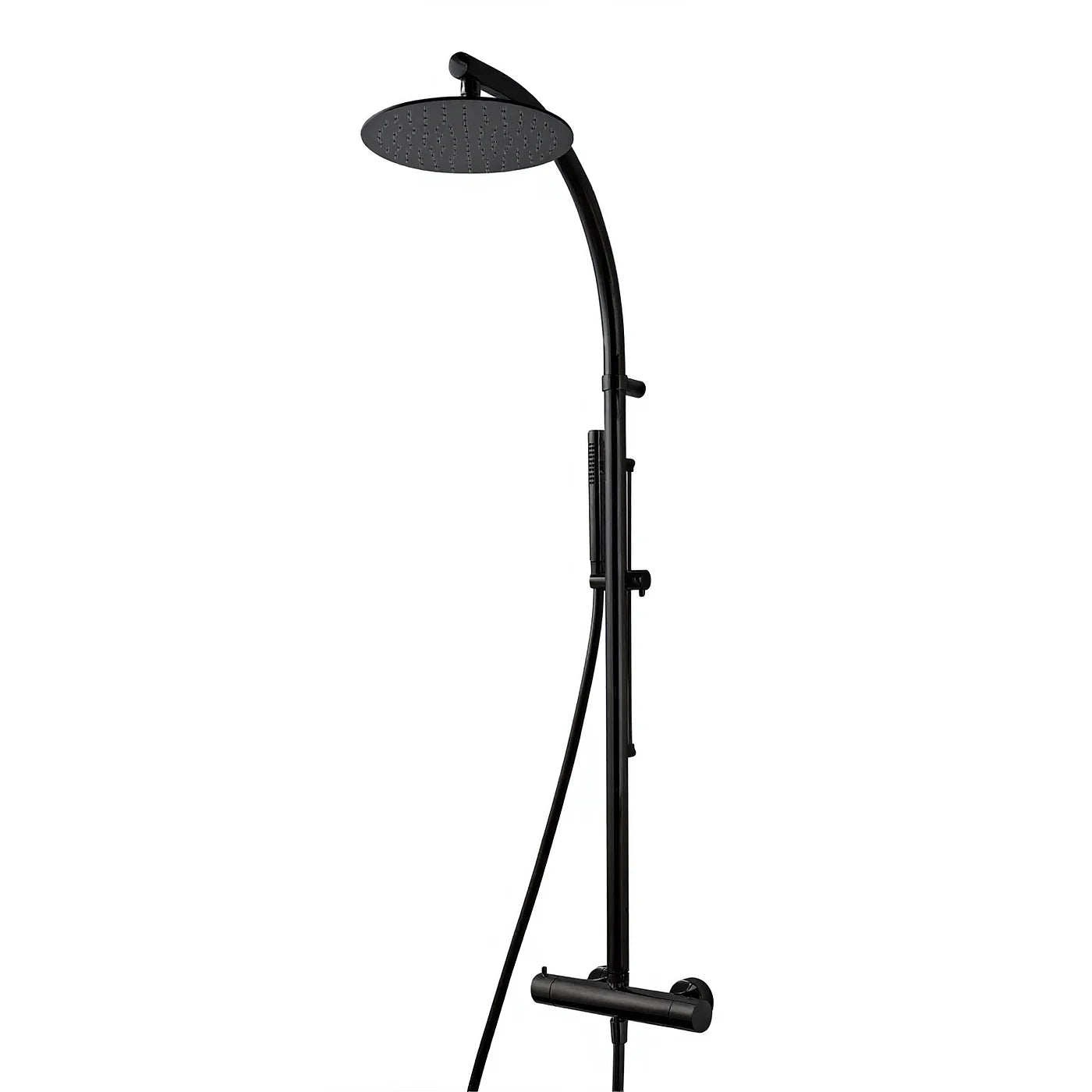 Robinetterie de douche Treemme — réf. IT 6523 CC VL ZZ — finition Noir chromé brossé (CZ)