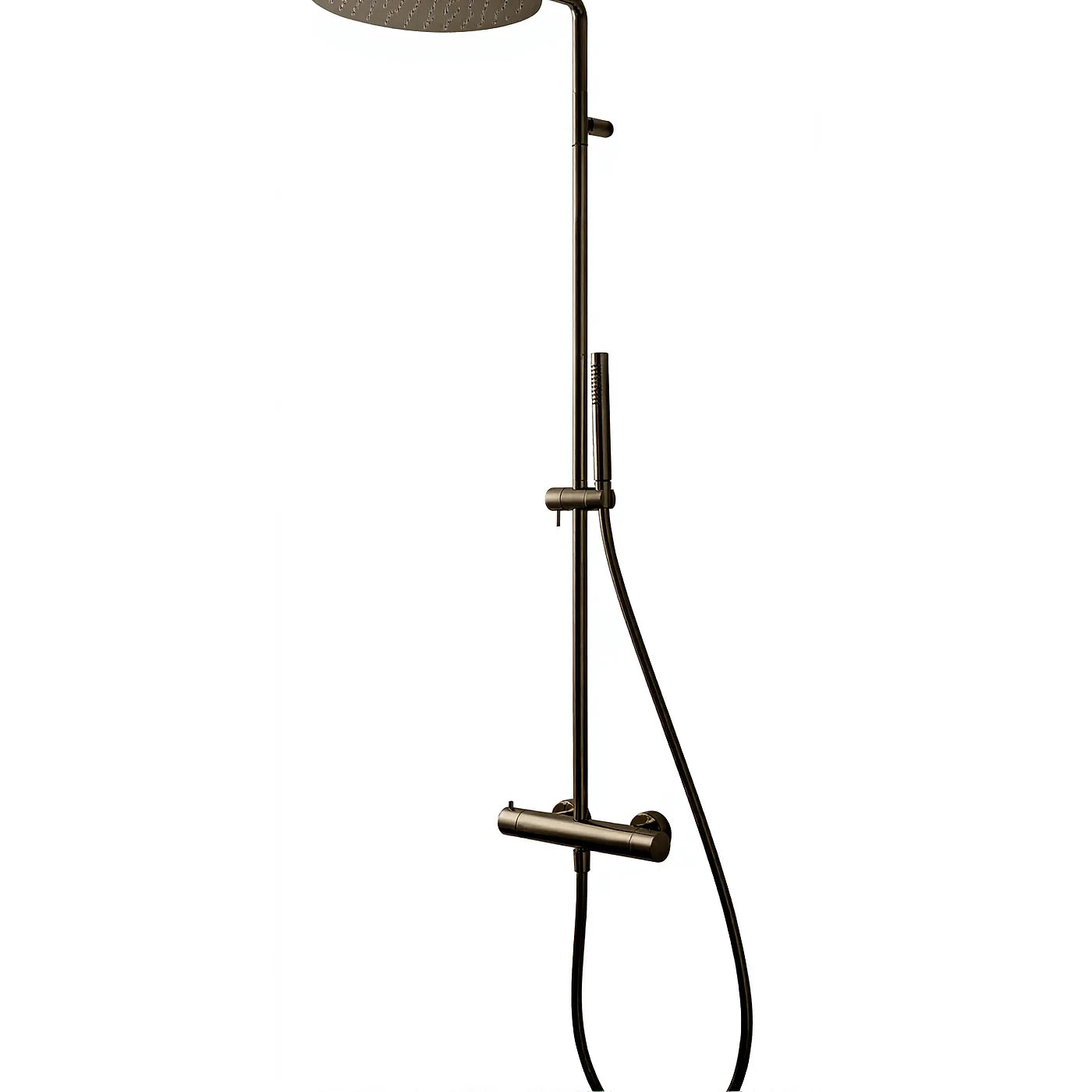 Robinetterie de douche Treemme — réf. IT 6581 CC ZZ ZZ — finition Noir chromé brossé (CZ)