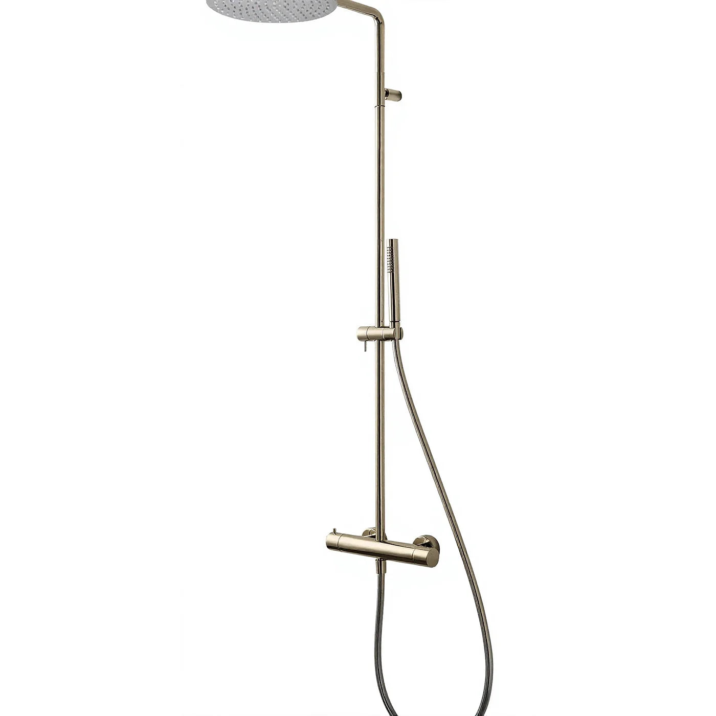Robinetterie de douche Treemme — réf. RWIT 6581 CC 25 — finition Noir chromé brossé (CZ)