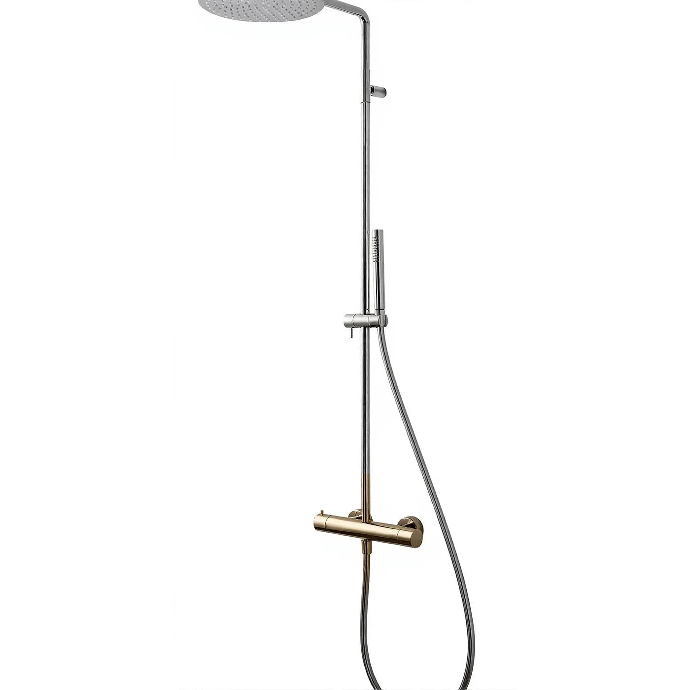 Robinetterie de douche Treemme — réf. RWIT 6581 CC 25 — finition Noir chromé poli (HH)