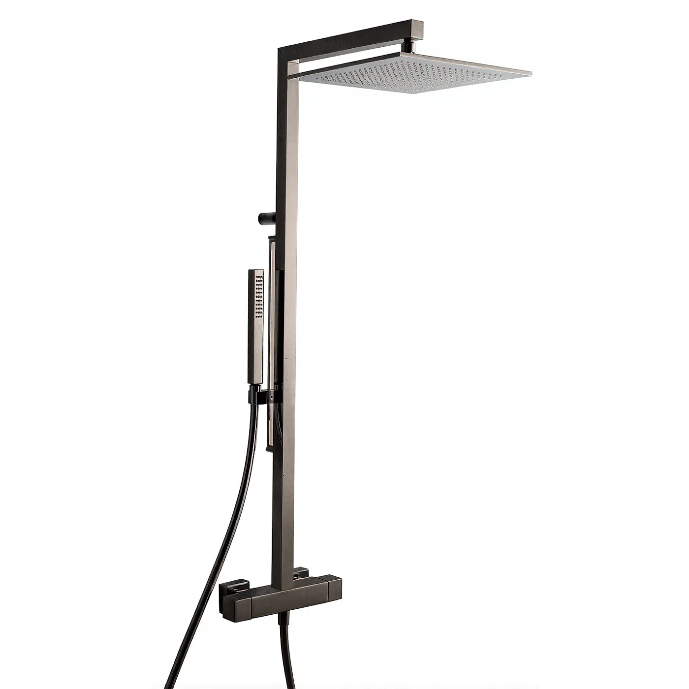 Robinetterie de douche Treemme — réf. IT 6525 CC XM 30 — finition Noir chromé brossé (CZ)