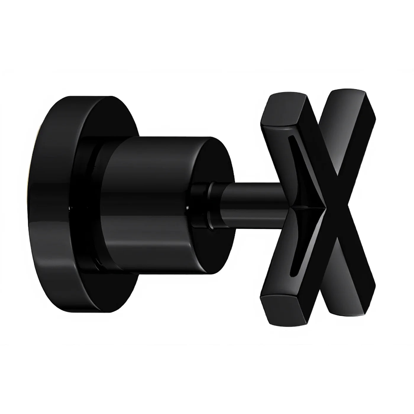 Robinet d'arrêt 1/2' - Treemme Line - RWIT 1040 CC 02 - Noir opaque (NN)