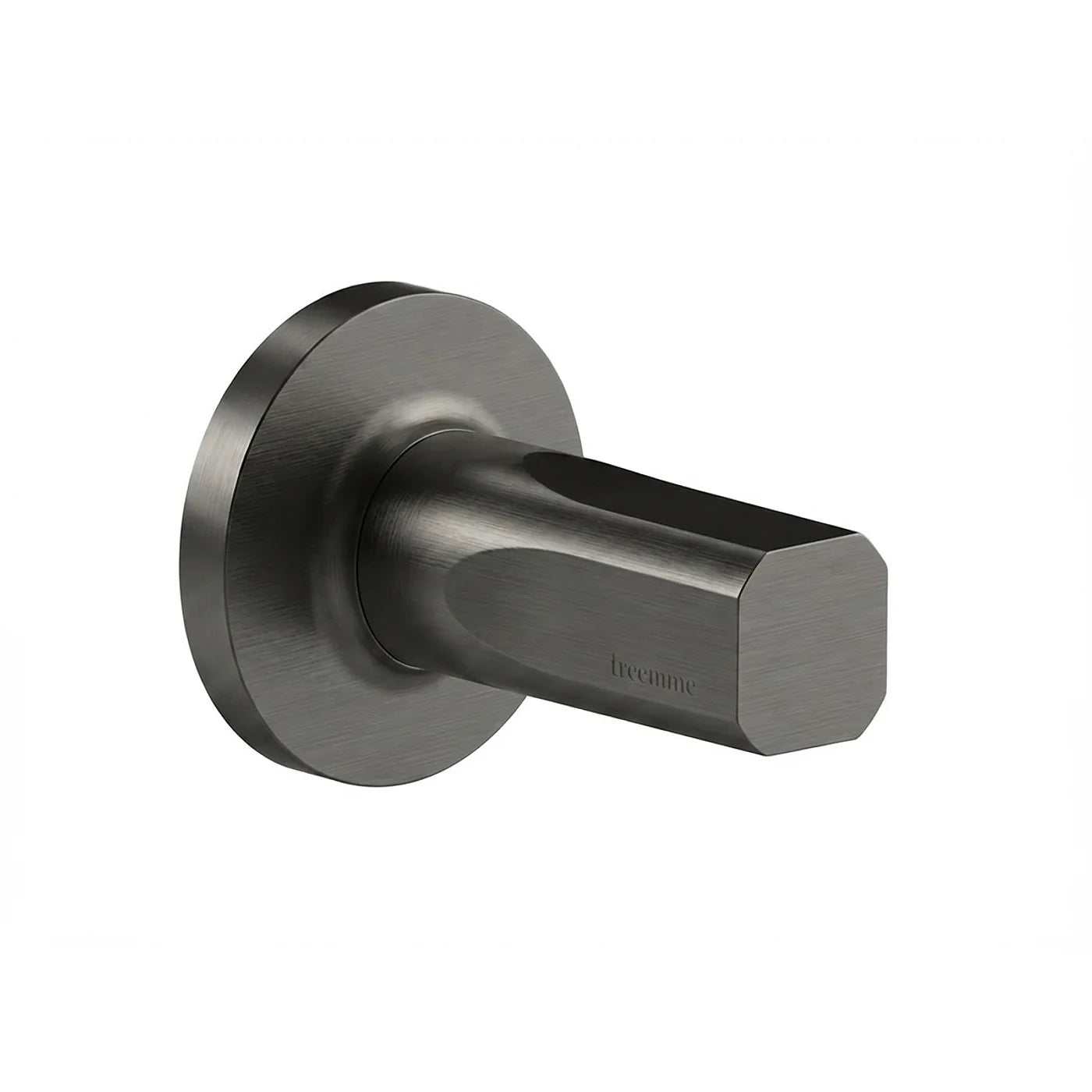 Robinet d'arrêt 1/2" - Treemme Appia - RWIT 3C40 CC AO - Noir chromé brossé (CZ)