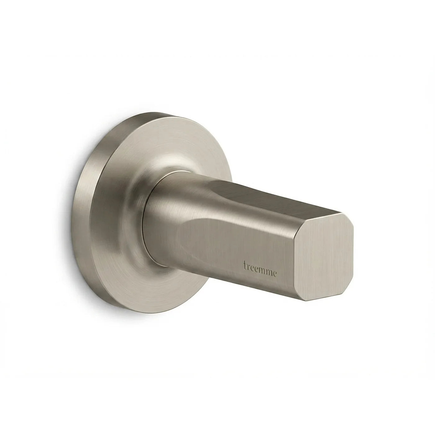 Robinet d'arrêt 1/2" - Treemme Appia - RWIT 3C40 CC AO - Nickel brossé (NF)