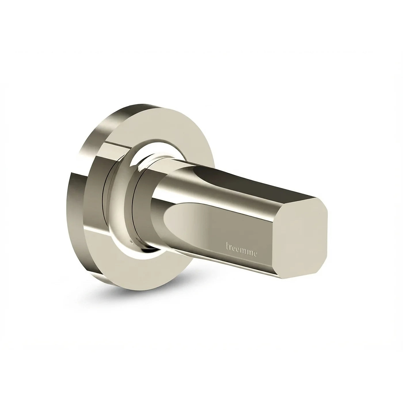 Robinet d'arrêt 1/2" - Treemme Appia - RWIT 3C40 CC AO - Nickel poli (NL)