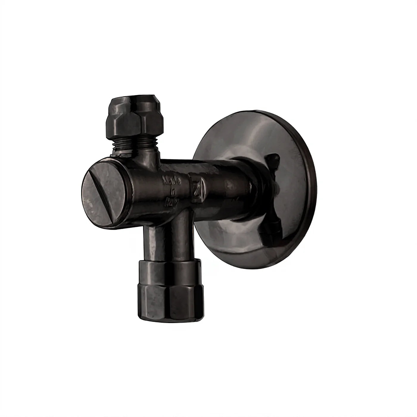 Robinet d'arrêt avec filtre - Treemme Robinet électronique - IT 0480 CC ZZ ZZ - Noir chromé brossé (CZ)