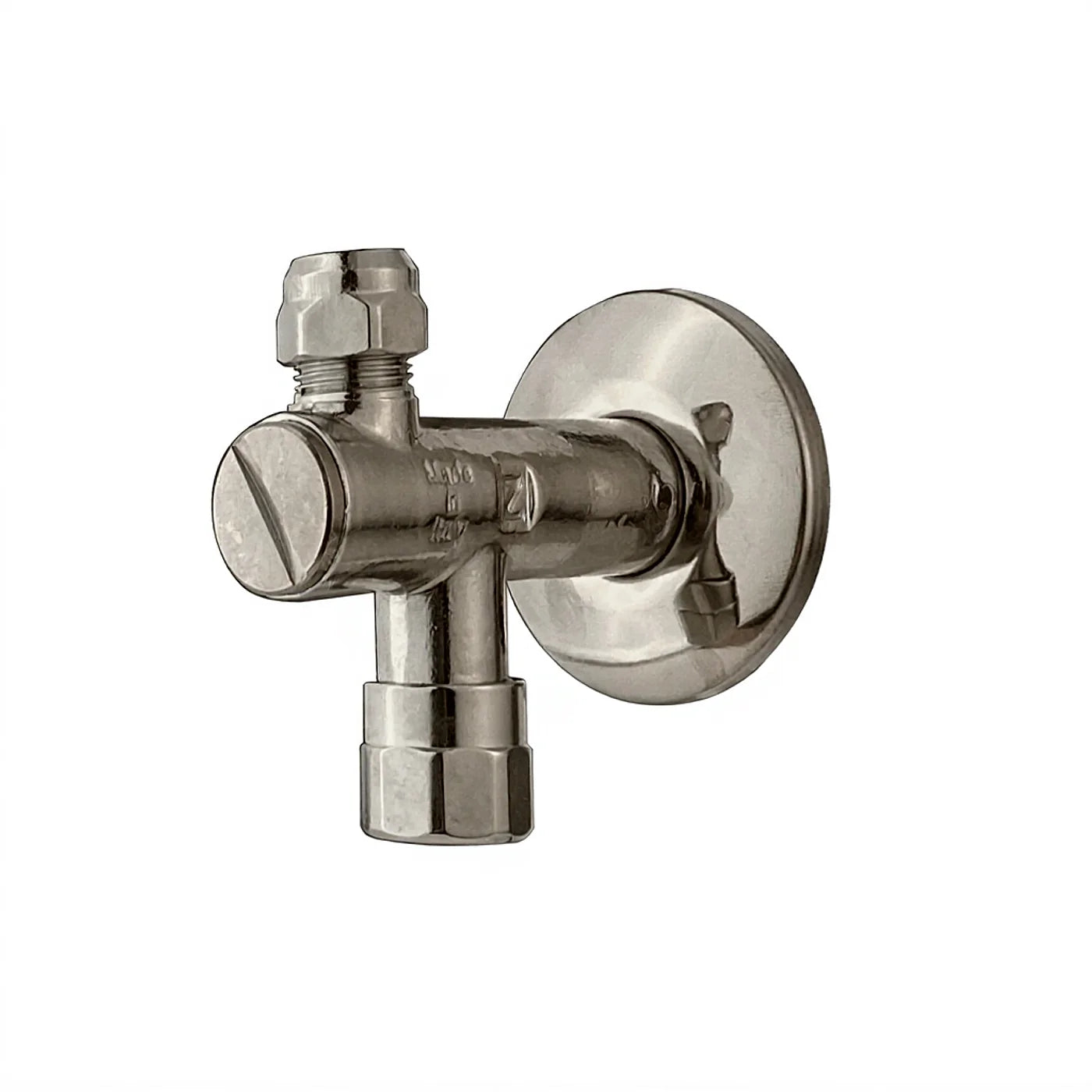 Robinet d'arrêt avec filtre - Treemme Robinet électronique - IT 0480 CC ZZ ZZ - Nickel brossé (NF)