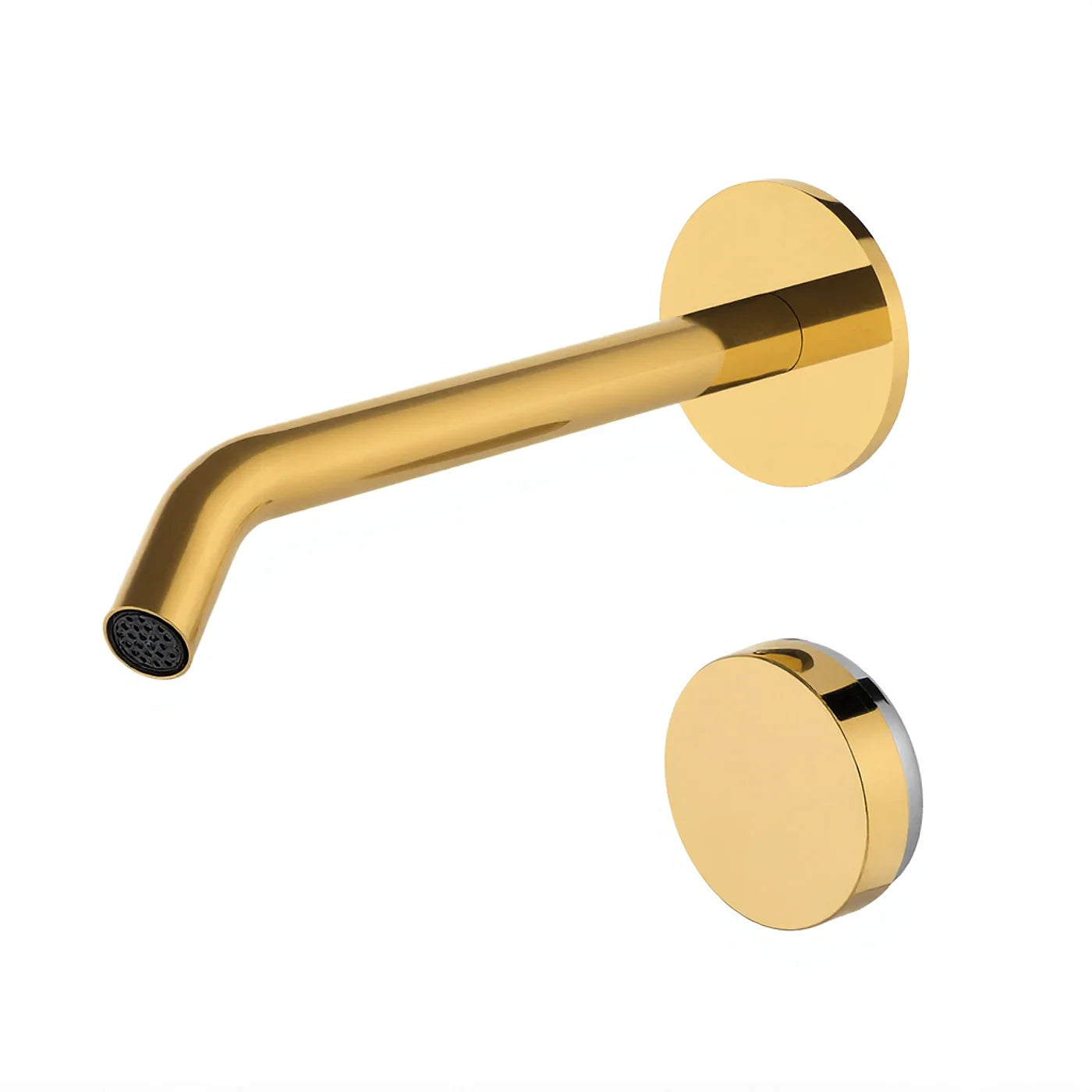 Robinet lavabo avec commande par cellule électronique 176 Pile - Treemme Robinet électronique - RWIT 6B95 CC 02 - Or 24 (DD)
