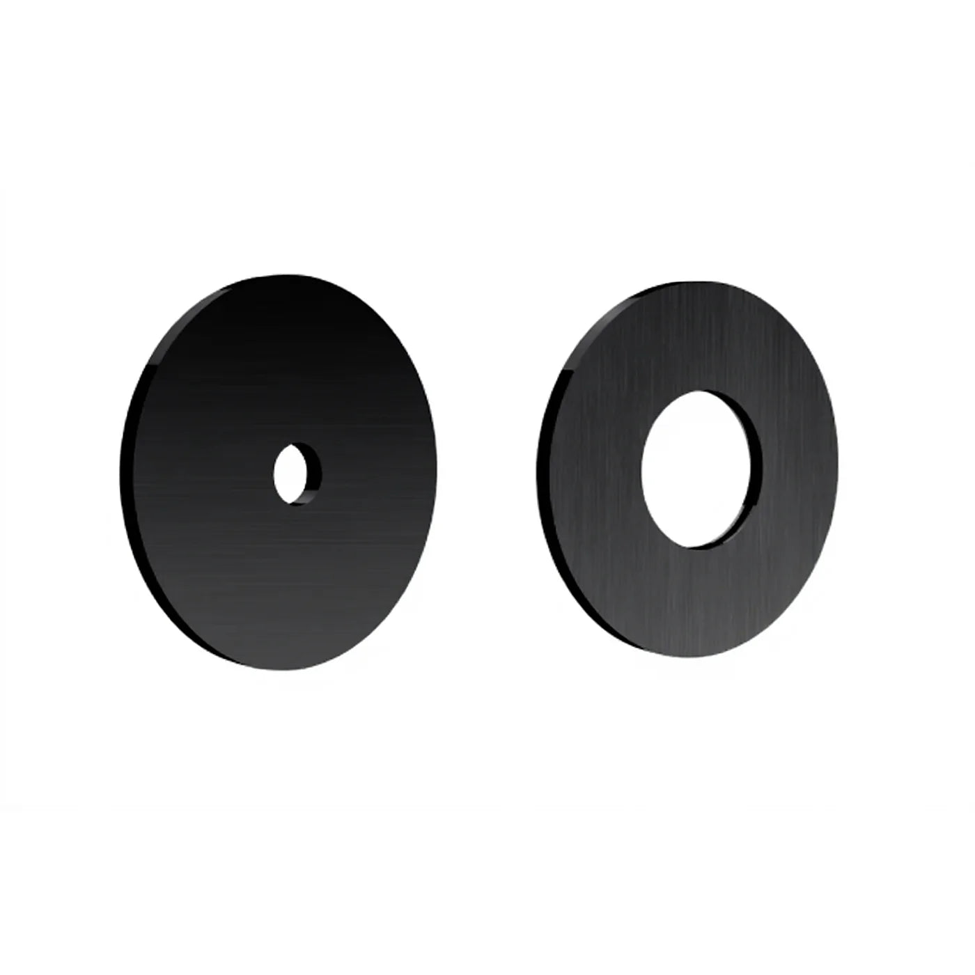 Rosaces pour mitigeur lavabo à encastrer - Treemme Up+ - RWIT 6BA5 CC 98 - Noir chromé brossé (CZ)