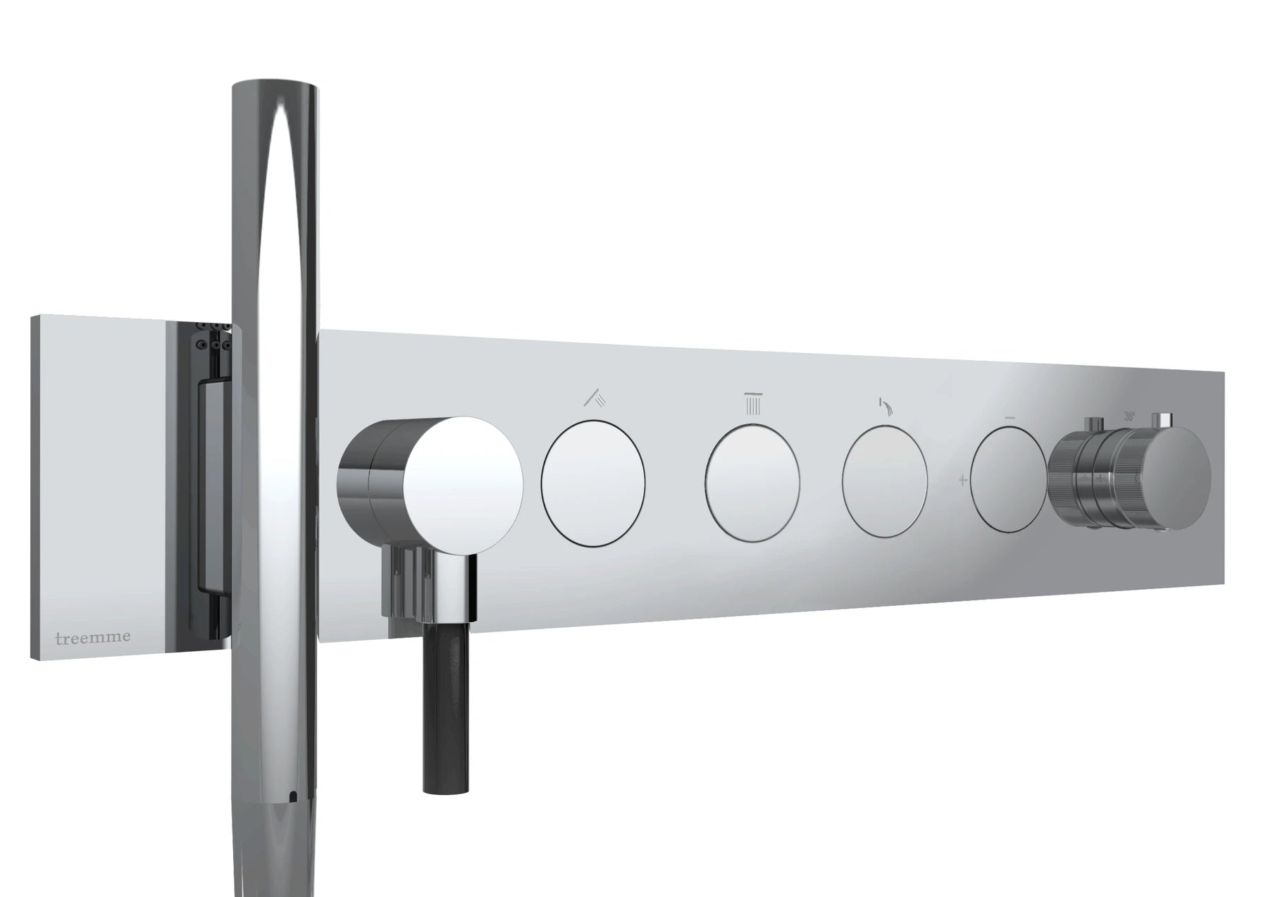 RWIT 1B98 CC 01 Thermostatique douche Chrome - Treemme