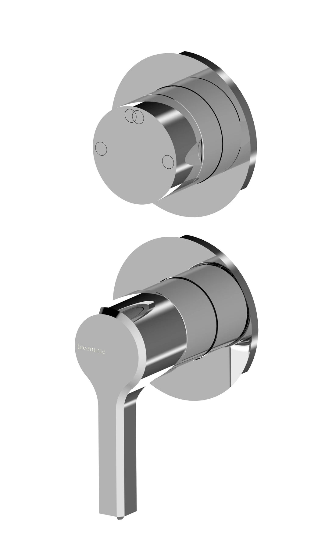 RWIT 2CC2 CC 01 Mitigeur baignoire Chrome - Treemme