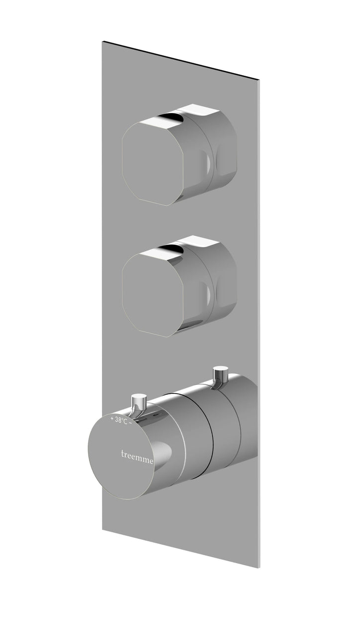 RWIT 3C86 CC AO Thermostatique douche Chrome - Treemme