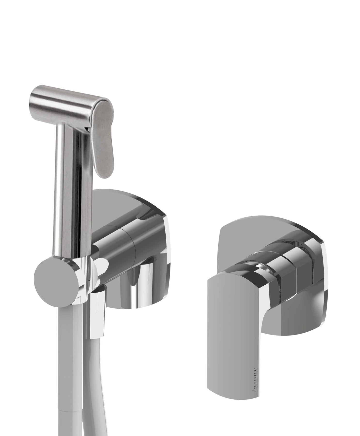 RWIT 4CD4 CC 05 Mitigeur à encastrer avec douchette WC Chrome - Treemme