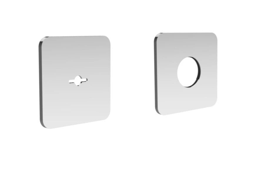 RWIT 54A5 CC 98 Rosaces pour mitigeur lavabo à encastrer Chrome - Treemme