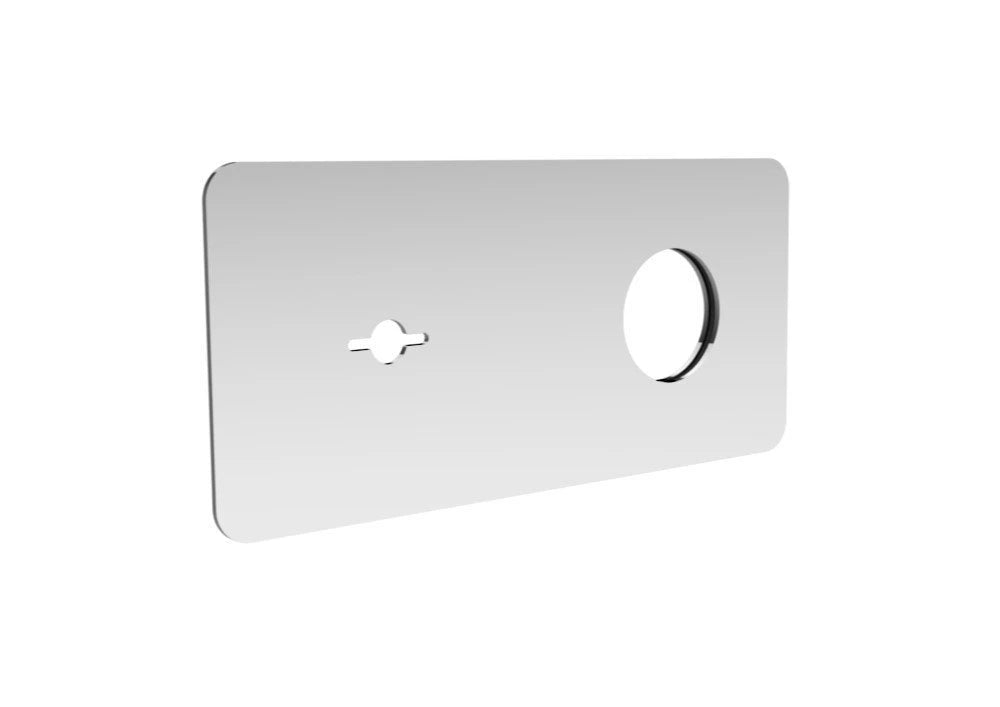 RWIT 54A5 CC 99 Plaque pour mitigeur lavabo à encastrer Chrome - Treemme