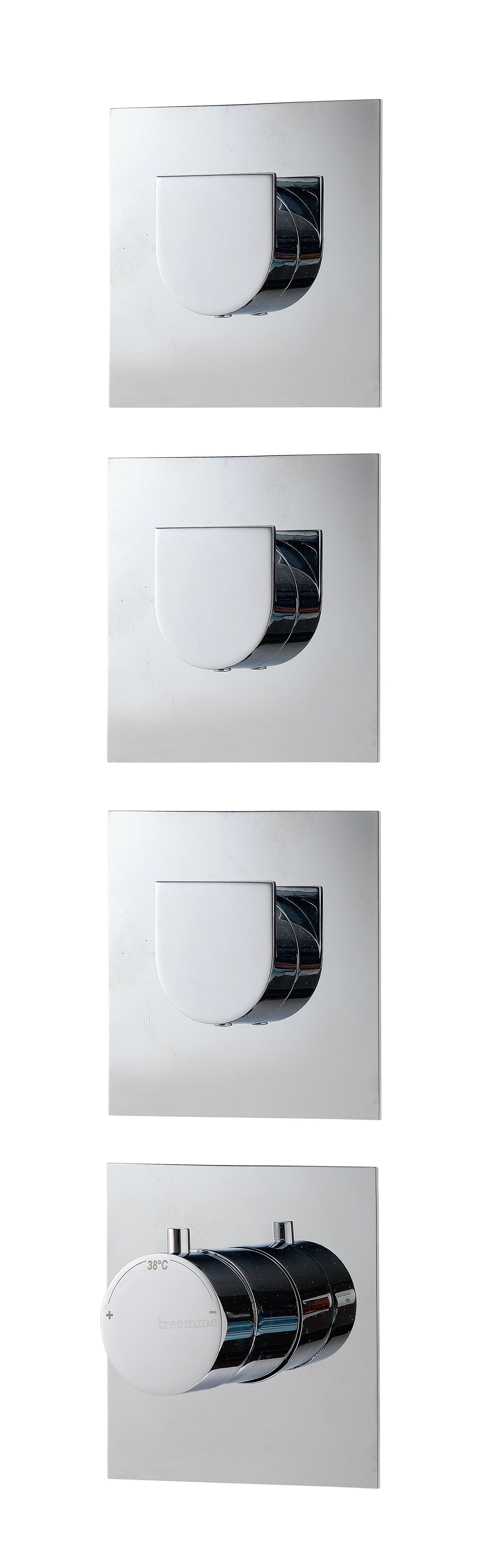 RWIT 7275 CC 55 Thermostatique douche Chrome - Treemme
